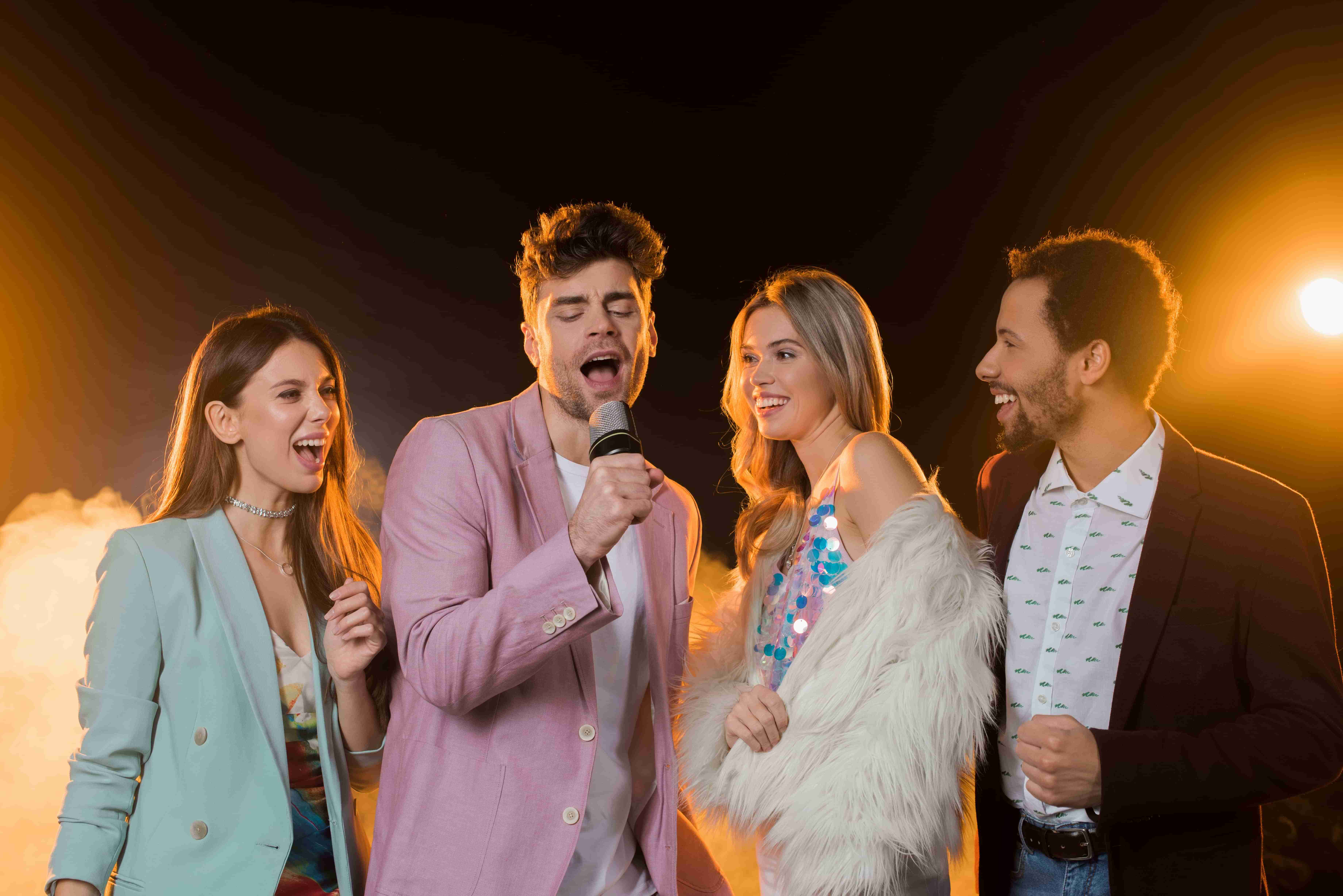 Partying and singing